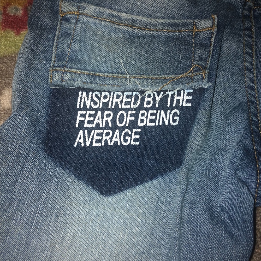 Zara Boys Denim Text Pocket Jeans